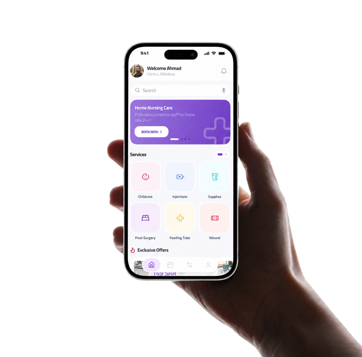Close Care app on a phone